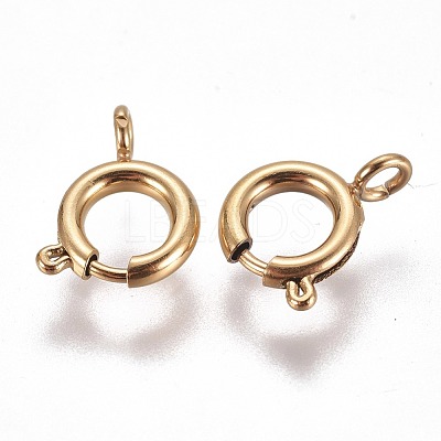 Ion Plating(IP) 304 Stainless Steel Spring Ring Clasps STAS-F224-02G-C-1