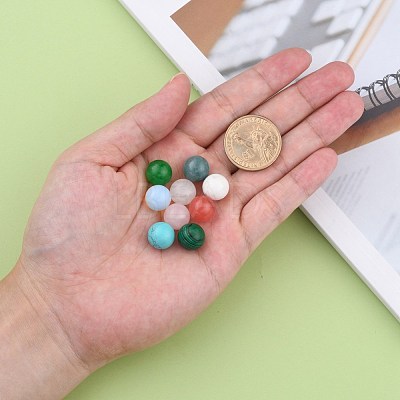 Natural & Synthetic Gemstone Stone Beads G-S117-12mm-M-1