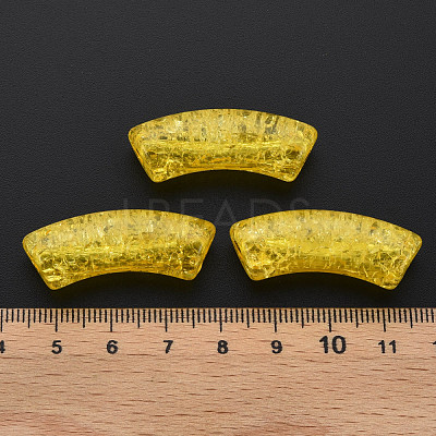 Transparent Crackle Acrylic Beads CACR-S009-001B-N81-1