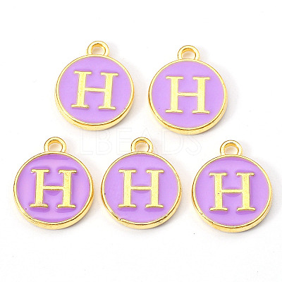 Golden Plated Alloy Enamel Charms LS-X-ENAM-S118-10H-1
