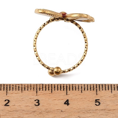 304 Stainless Steel Enamel Cuff Open Rings SA-G002-02G-02-1