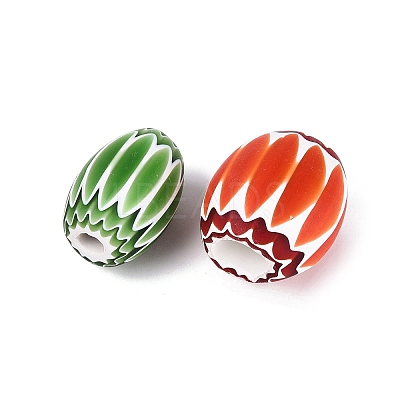 Handmade Millefiori Glass Barrel Beads LA-N002-29-1