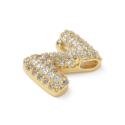 Brass Micro Pave Cubic Zirconia Pendants KK-A300-02G-Z-1