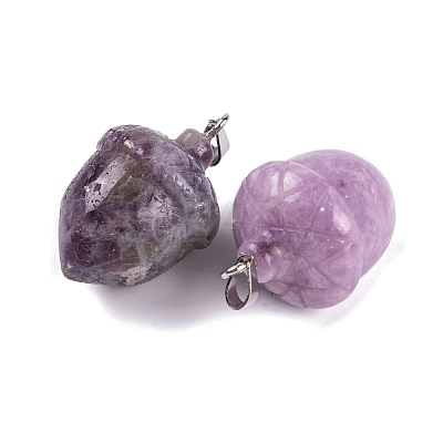 Natural Lepidolite Pendants G-Q172-08P-04-1