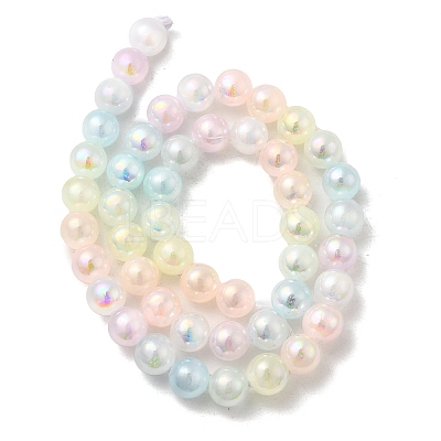 Plating Natural Selenite Beads Strands G-G120-A01-03-05-1
