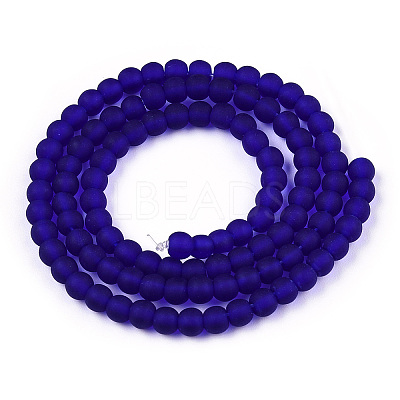 Transparent Glass Beads Strands GLAA-T032-T4mm-MD15-1