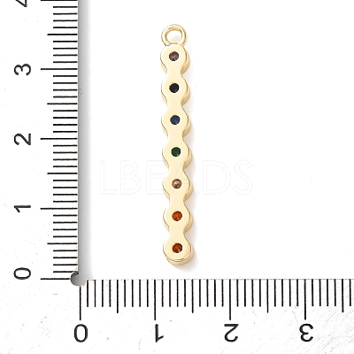 Brass Micro Pave Cubic Zirconia Pendants KK-A295-06C-G-1