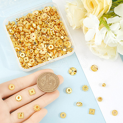300Pcs 15 Styles Tibetan Style Alloy Beads Set FIND-SP0002-16A-1