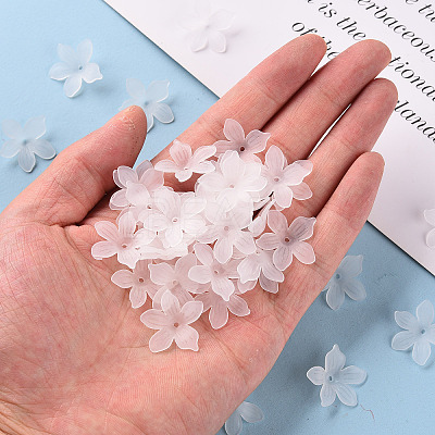 Frosted Acrylic Bead Caps LS-X-MACR-S371-05A-701-1