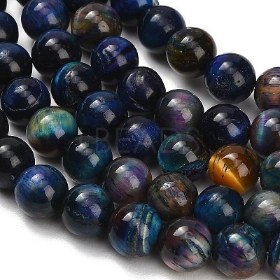 Natural Tiger Eye Beads Strands LS-G-F591-18-10mm-09-1