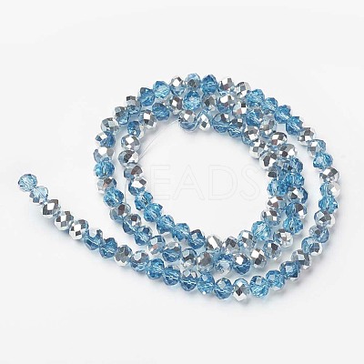 Electroplate Transparent Glass Beads Strands LS-EGLA-A034-T8mm-M18-1