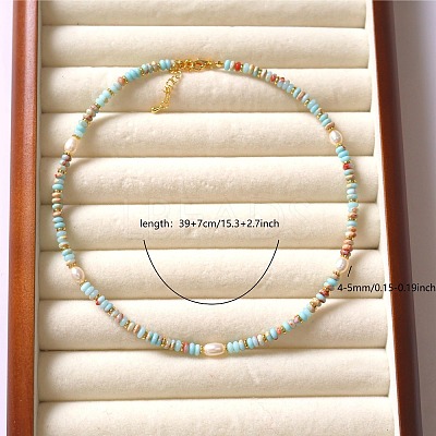 Natural Freshwater Pearl Potato Necklaces FS-WG9BE95-01-1