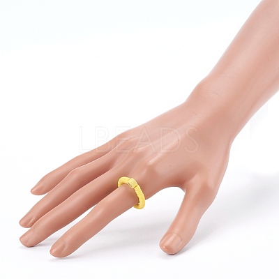 Handmade Polymer Clay Heishi Beaded Stretch Rings X-RJEW-JR00331-1