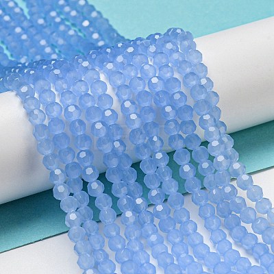 Imitation Jade Glass Beads Stands X-EGLA-A035-J4mm-D03-1