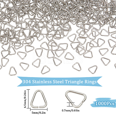 304 Stainless Steel Triangle Rings STAS-SP0001-80B-1