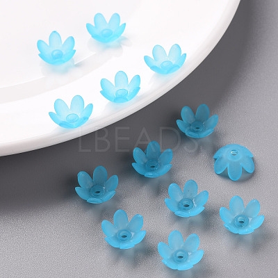Frosted Acrylic Bead Caps MACR-S371-07A-755-1