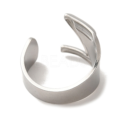 Non-Tarnish 201 Stainless Steel Finger Rings RJEW-H223-04P-Z-1