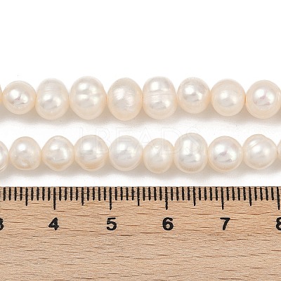 Natural Cultured Freshwater Pearl Beads Strands PEAR-I007-07Y-05A-1