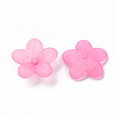 Frosted Acrylic Bead Caps MACR-S371-08A-704-1