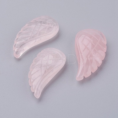 Natural Rose Quartz Pendants X-G-E435-B-17-1