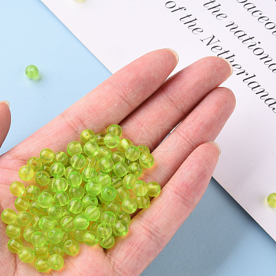 Transparent Acrylic Beads MACR-S370-A6mm-729-1