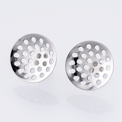 Non-Tarnish 304 Stainless Steel Stud Earring Findings STAS-Q231-03C-A-1