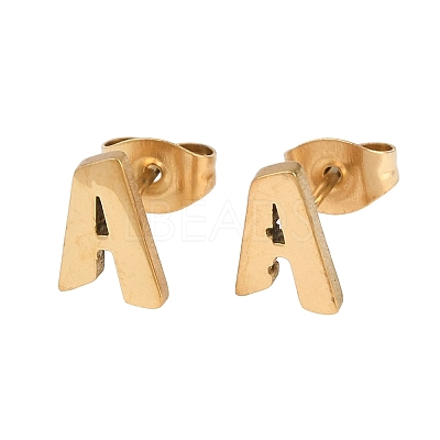 304 Stainless Steel Stud Earrings SA-T001-03G-1