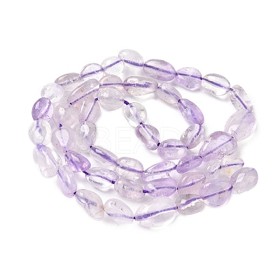 Natural Light Amethyst Nuggets Beads Strands G-J335-11-1