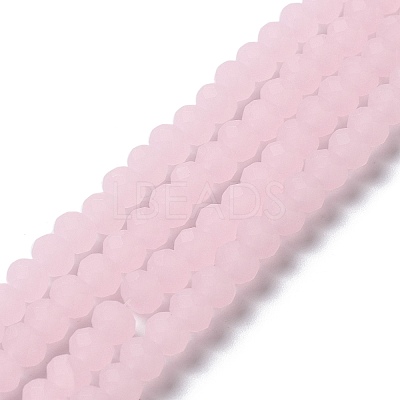 Imitation Jade Solid Color Glass Beads Strands EGLA-A034-J10mm-MD02-1