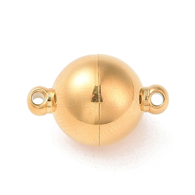 304 Stainless Steel Magnetic Clasps with Loops STAS-E049-12A-1