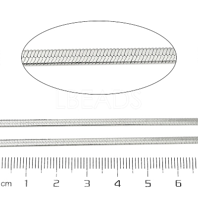 Brass Herringbone Chains CHC-C011-01B-P-1