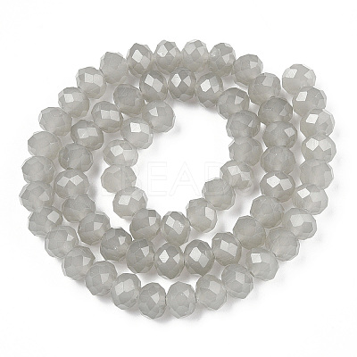 Glass Beads Strands EGLA-A034-J8mm-D10-1