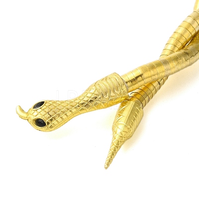 Adjustable Iron Snake Wrap Bangles LS-BJEW-U004-03A-G-1