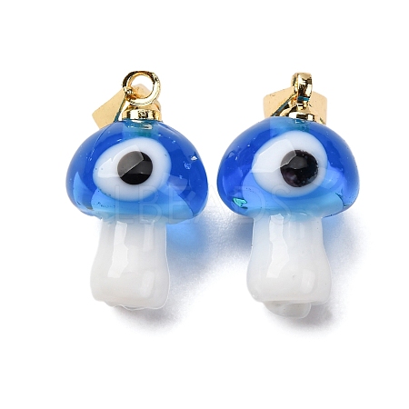 Handmade Lampwork Pendants LAMP-S069-06G-07-1