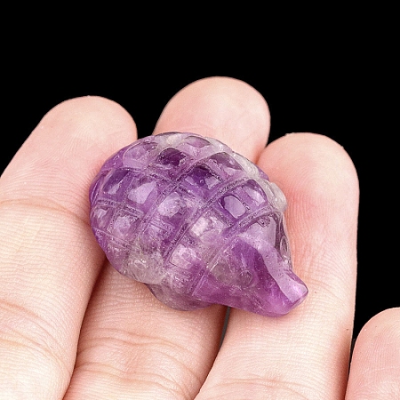 Mini Hedgehog Natural Gemstone Carving Pangolin Animal  Ornament PW-WGB5516-10-1