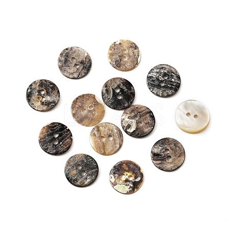 Natural Akoya Shell Buttons BUTT-WH0015-64A-1