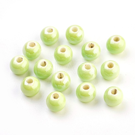 Glazed Porcelain Beads LS-PORC-D001-8mm-21-1