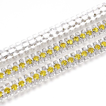 Iron Rhinestone Cup Chains CH-T006-04S-07-1