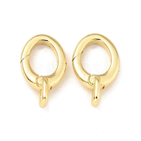 Brass Spring Gate Rings KK-G416-59G-1