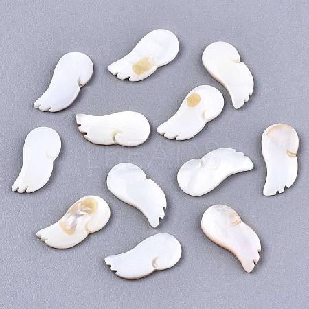 Natural Freshwater Shell Cabochons SHEL-R113-13-1