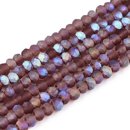 Transparent Glass Beads Strands EGLA-A044-T1mm-MB13-1