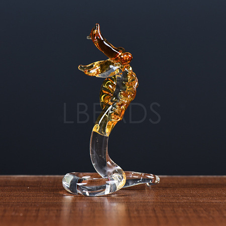 Glass Chinese Zodiac Figurines Statues for Home Office Desktop Feng Shui Ornament PW-WGC1701-05-1