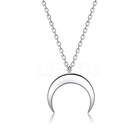 925 Sterling Silver Pendant Necklaces NJEW-BB44290-1