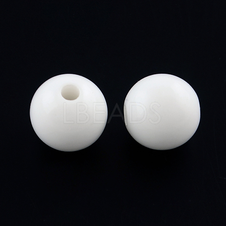 Round Opaque Acrylic Beads SACR-R865-8mm-11-1