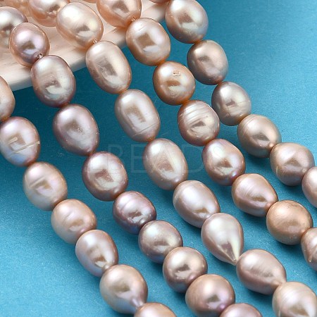 Natural Cultured Freshwater Pearl Beads Strands PEAR-I007-01E-06C-1
