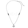 TINYSAND Happy Knot 925 Sterling Silver Cubic Zirconia Pendant Necklaces TS-N315-S-2