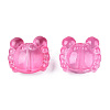 Transparent Spray Painted Glass Beads LS-GLAA-N035-026-C04-3