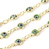 3.28 Feet Handmade Evil Eye Lampwork Link Chains X-CHC-F009-01A-G04-1