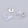 304 Stainless Steel Clip-on Earring Component STAS-L238-080P-2