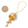 Christmas Bell Brass Pendant Decorations HJEW-TA00316-3